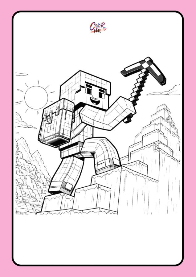 printable minecraft coloring pictures