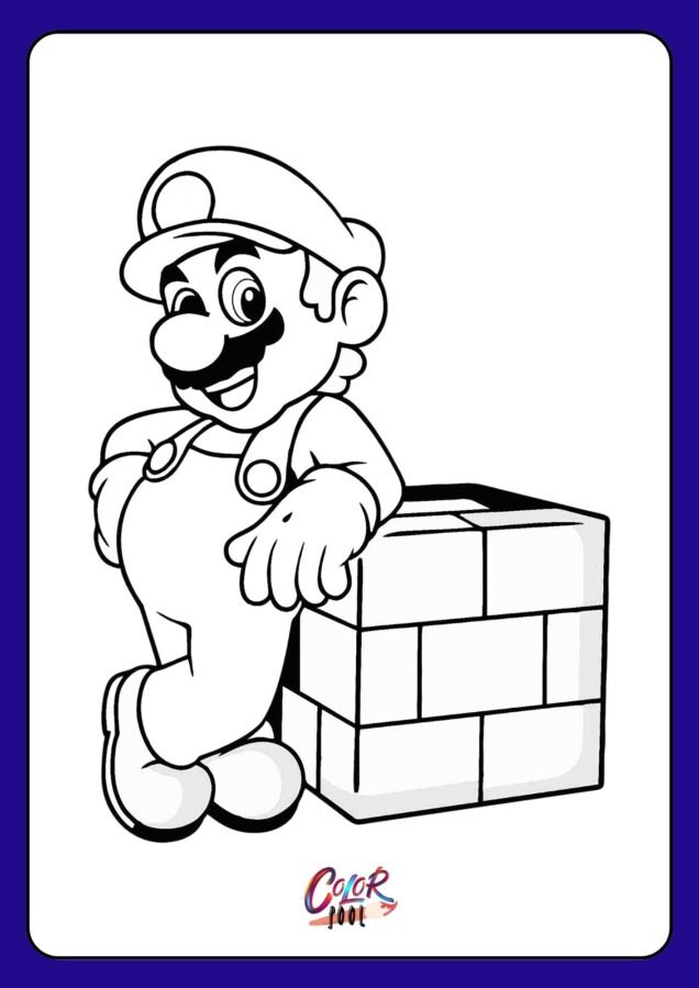 mario luigi coloring pages