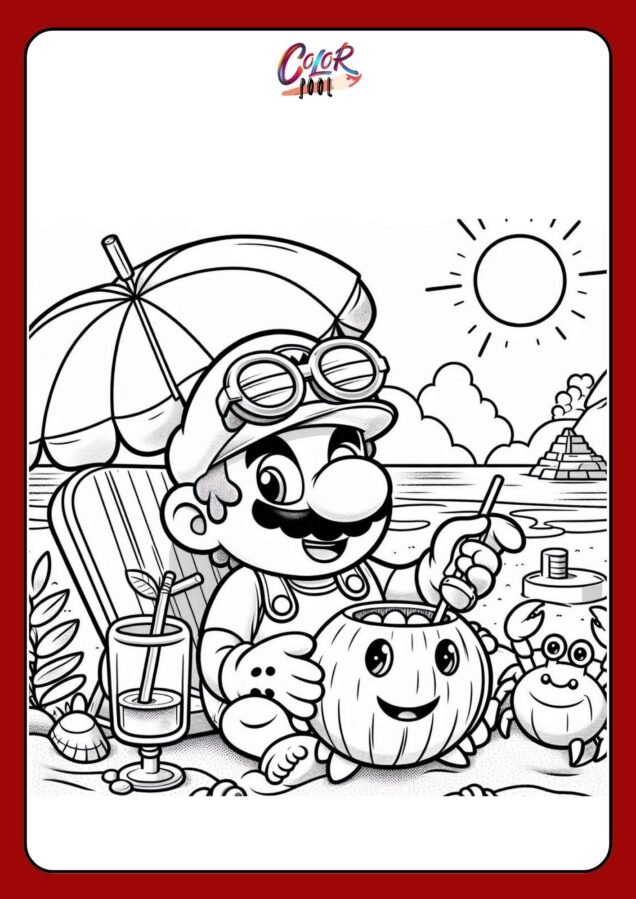 mario coloring pages printable​