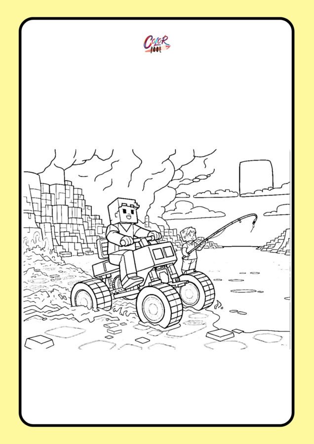 printable minecraft coloring sheets