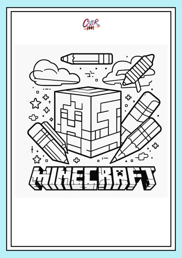 minecraft coloring pages printable free​