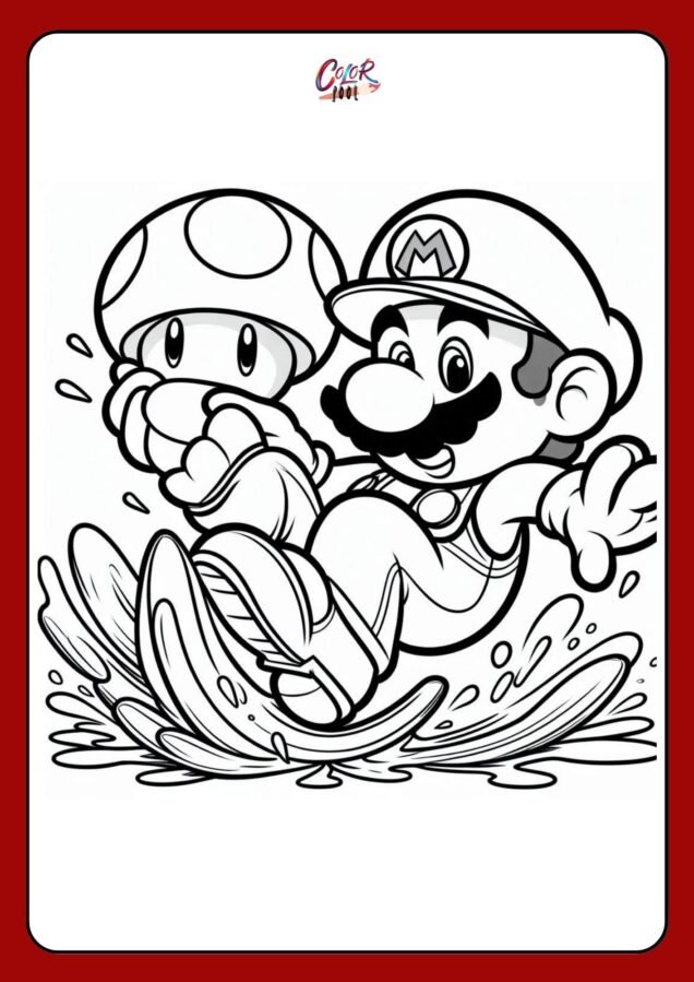 free mario coloring pages