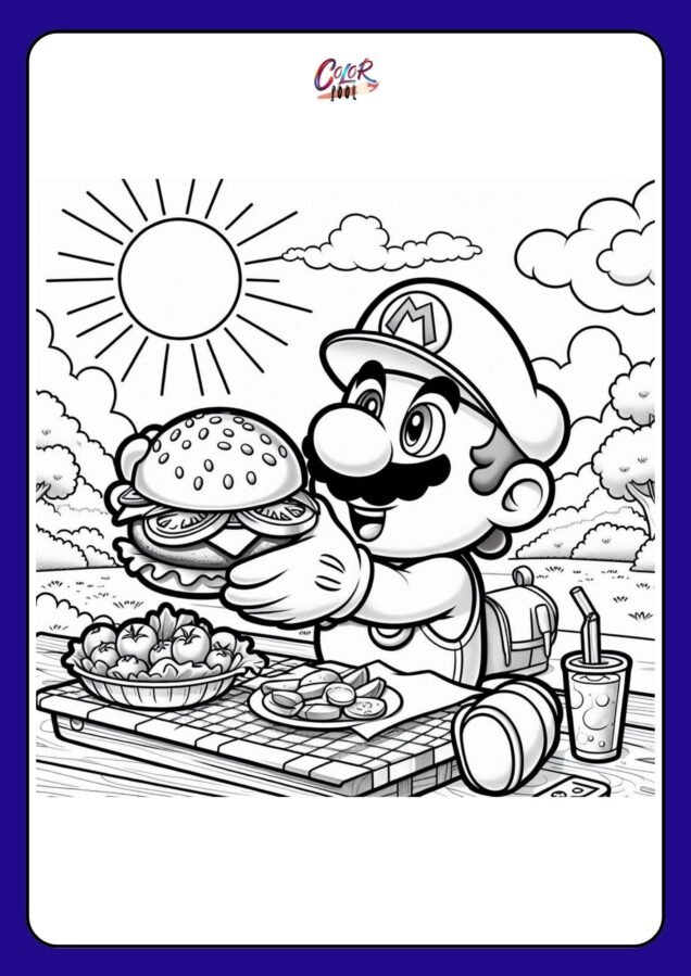 mario coloring​