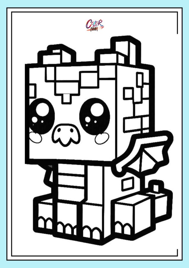 minecraft coloring book printable