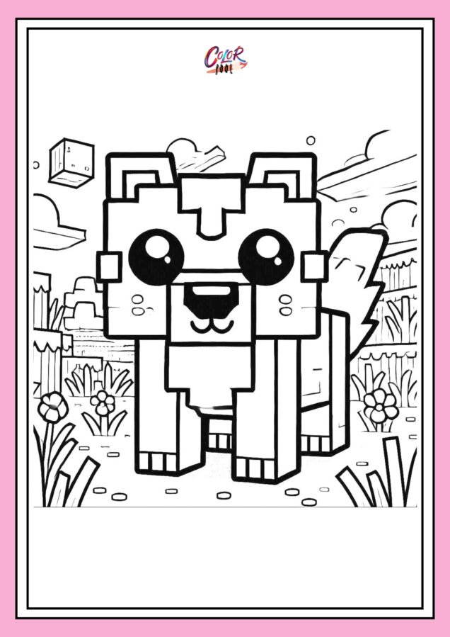 minecraft coloring sheets free​