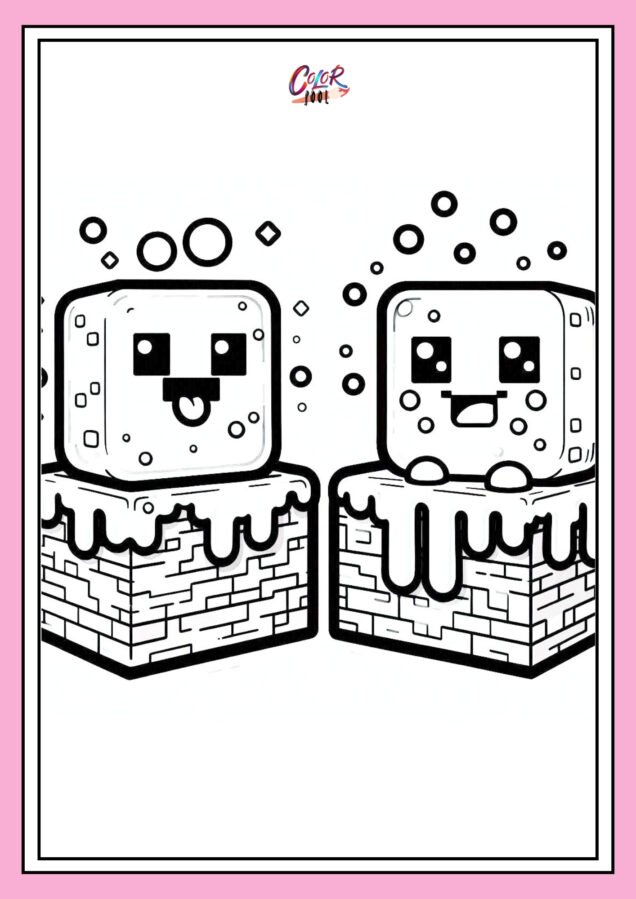 free colouring pages minecraft