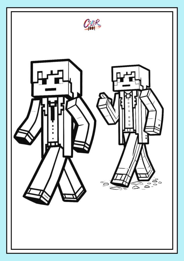 minecraft pictures to color