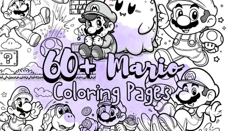 Free Mario Coloring Pages