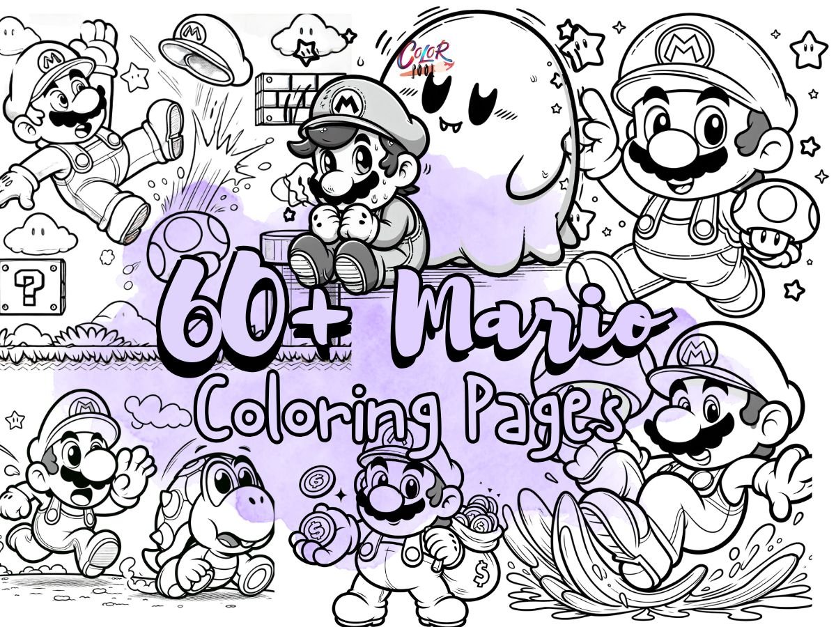 Free Mario Coloring Pages