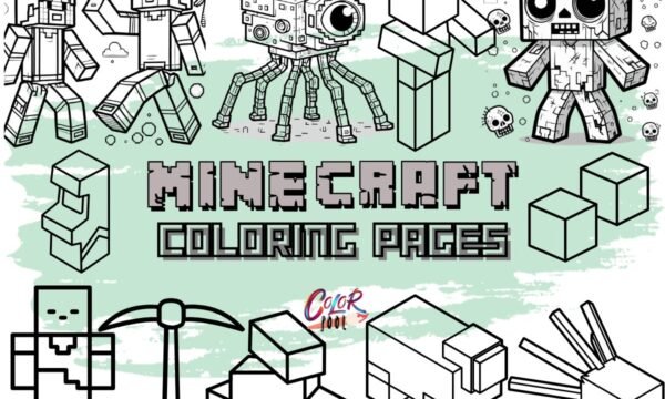 minecraft coloring pages