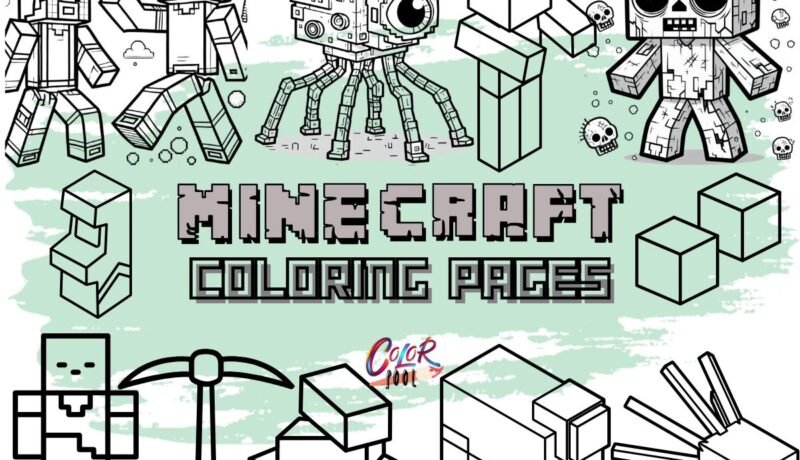 minecraft coloring pages