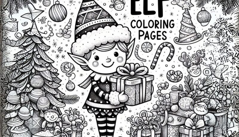 elf coloring page