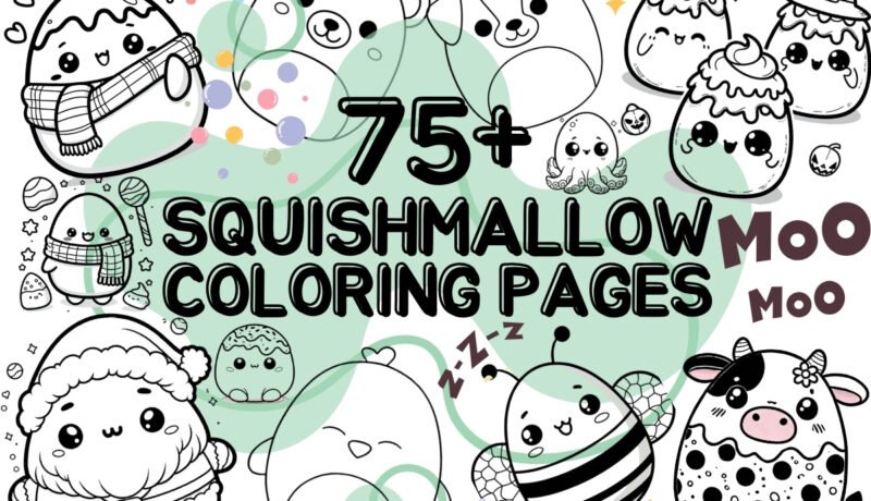 cute squishmallow coloring pages