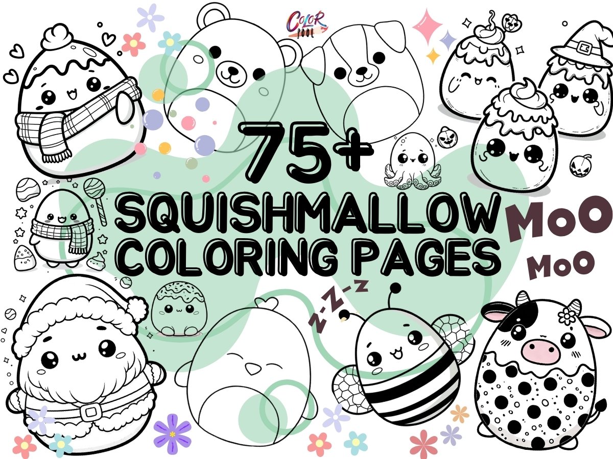 cute squishmallow coloring pages