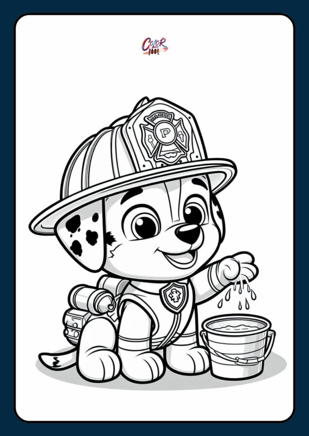 free paw patrol coloring sheets