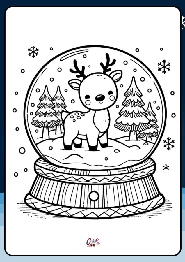 winter colouring pages for preschoolers