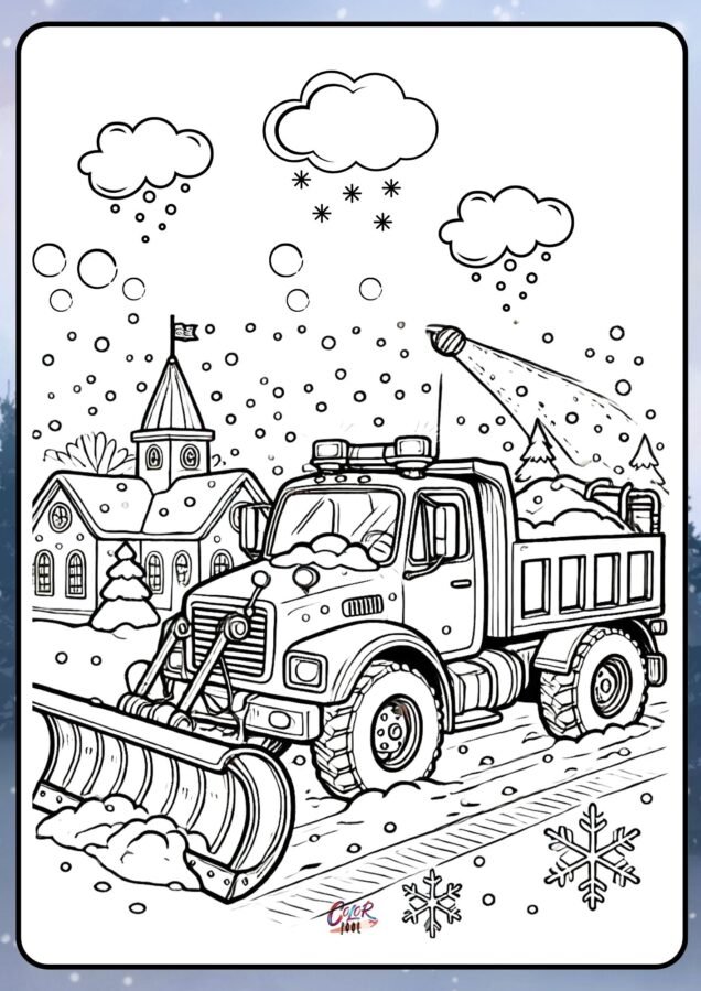 free winter printables coloring pages