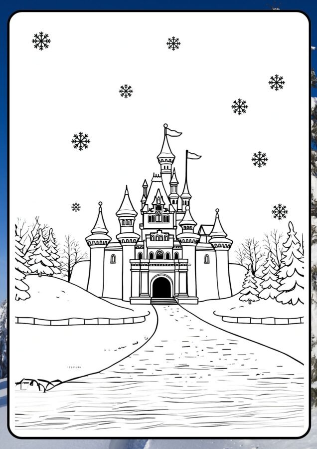 winter wonderland coloring pages