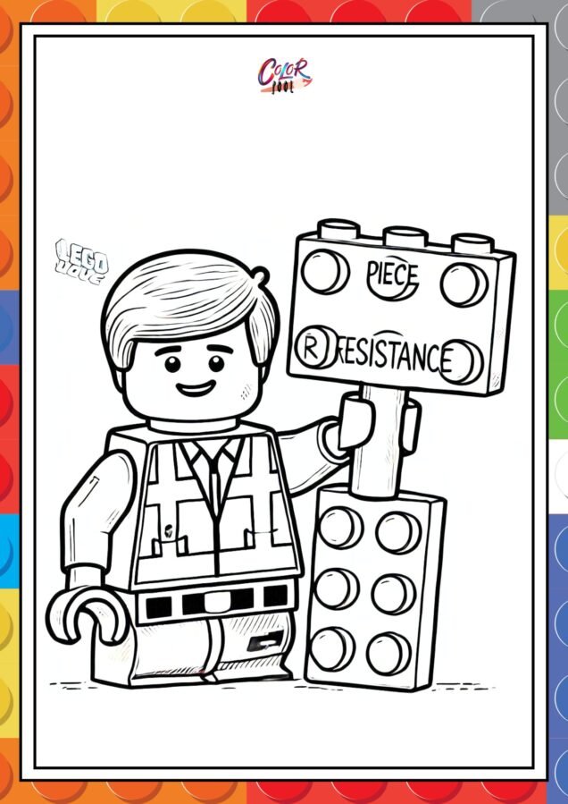 emmet lego movie coloring pages for kids