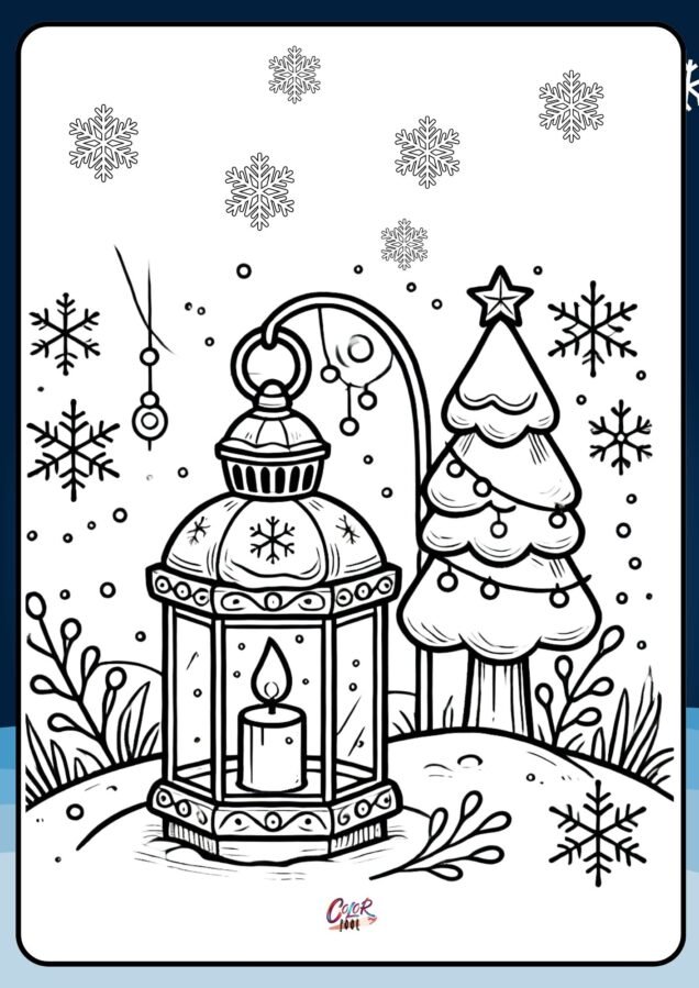 vintage lamp winter printables