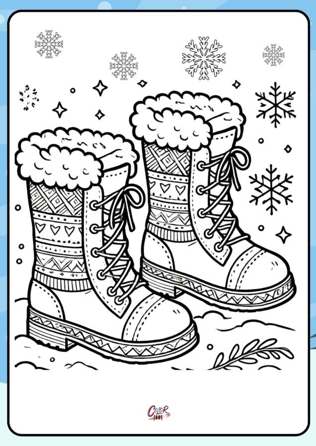 winter preschool coloring pages