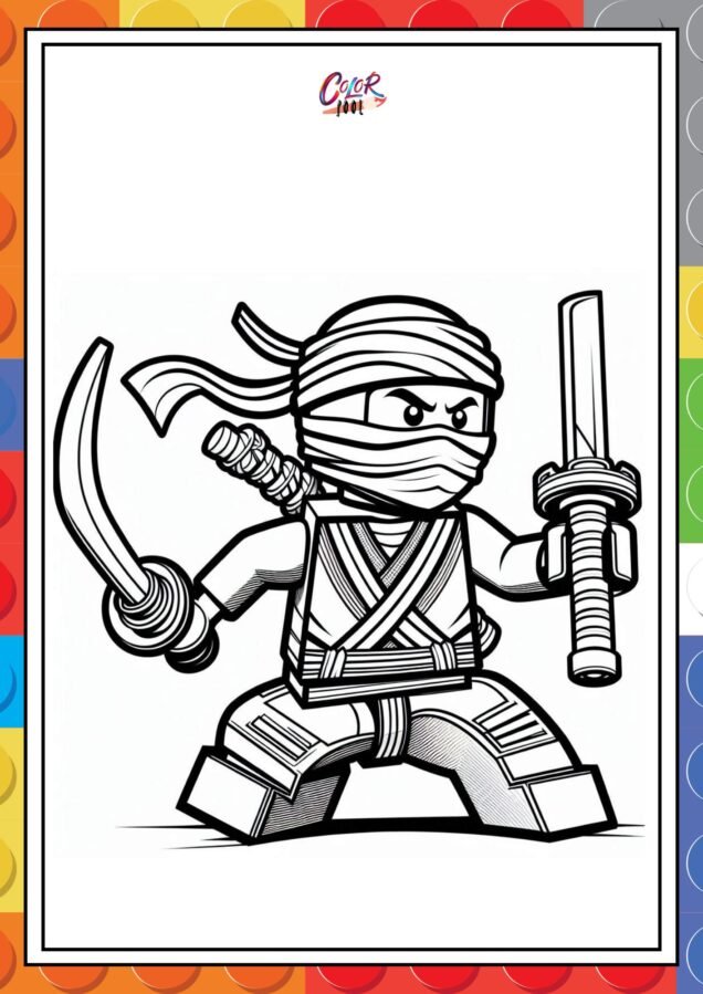 kids coloring ninjago pages​

