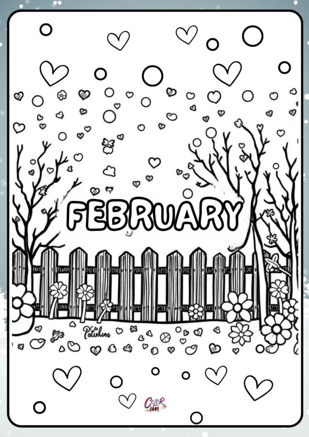 coloring pages february