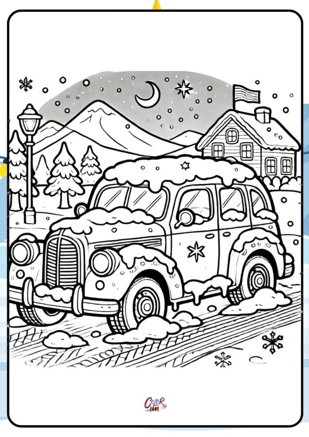 winter adult coloring pages