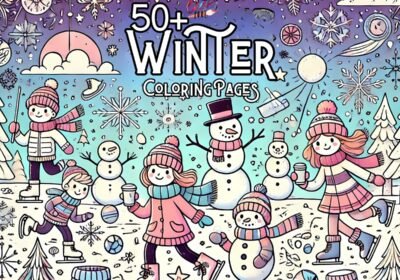 winter drawing for kids