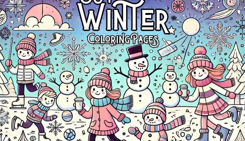 winter drawing for kids