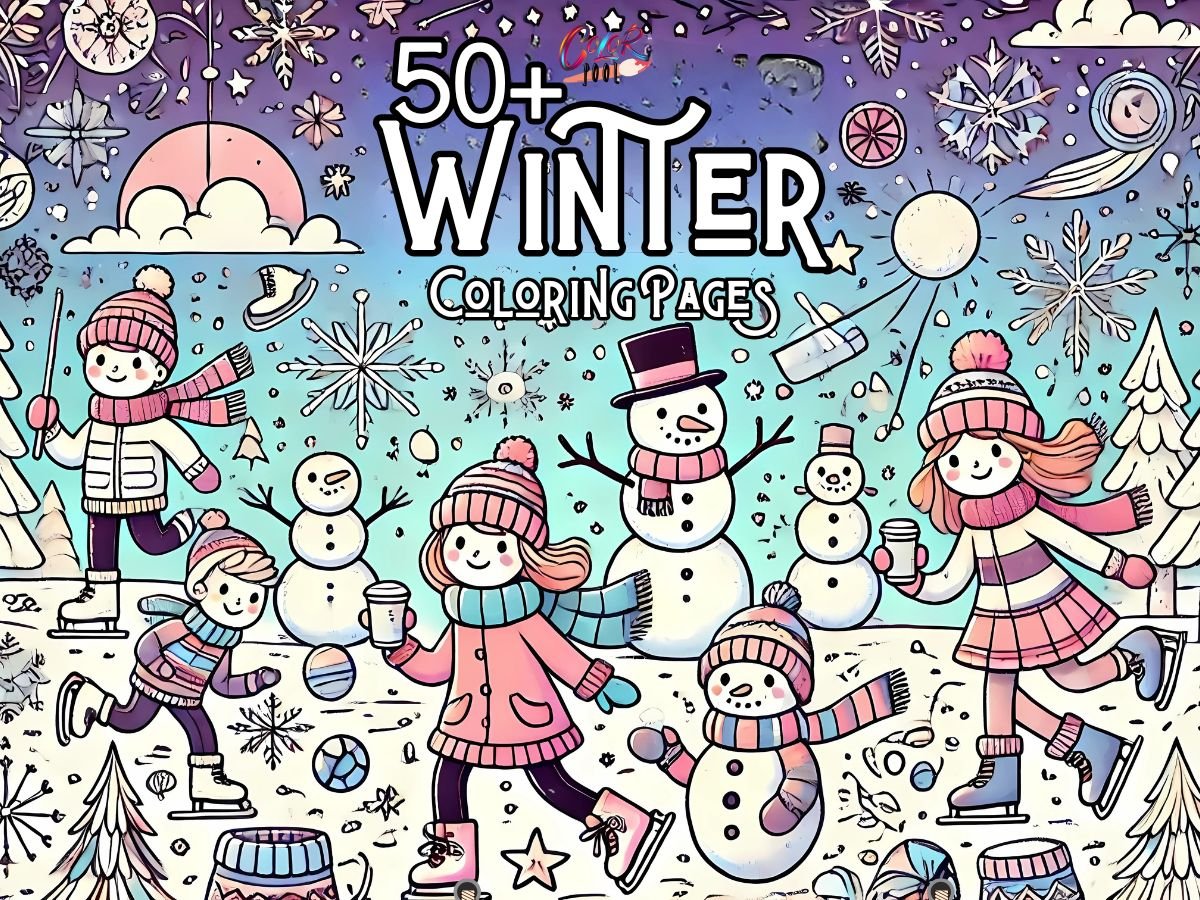 winter drawing for kids