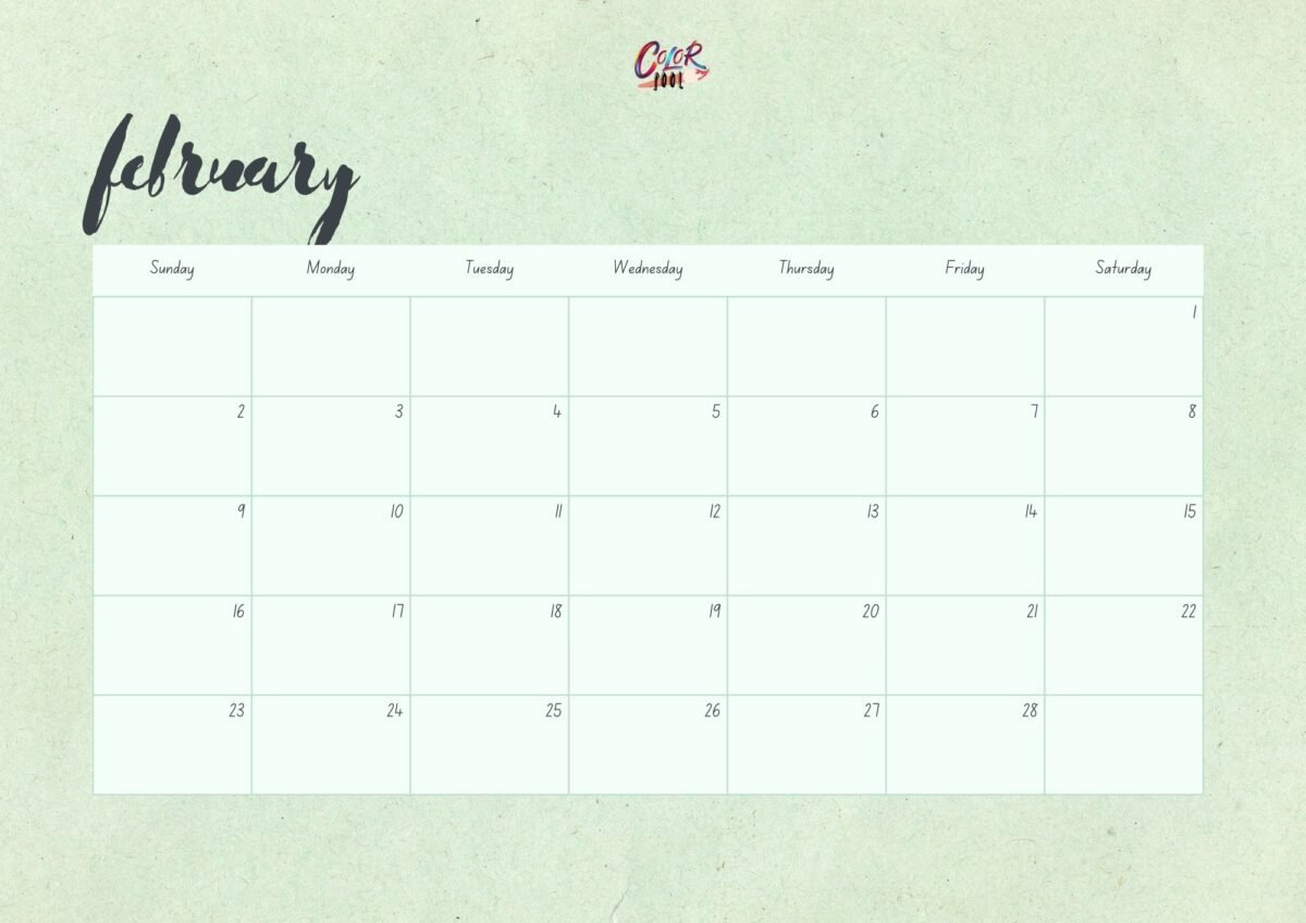 Marked February 2025 calendar with holidays.