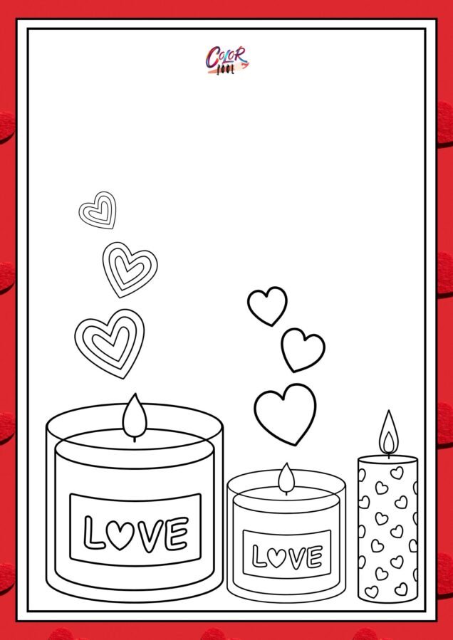 Love february coloring pages free download