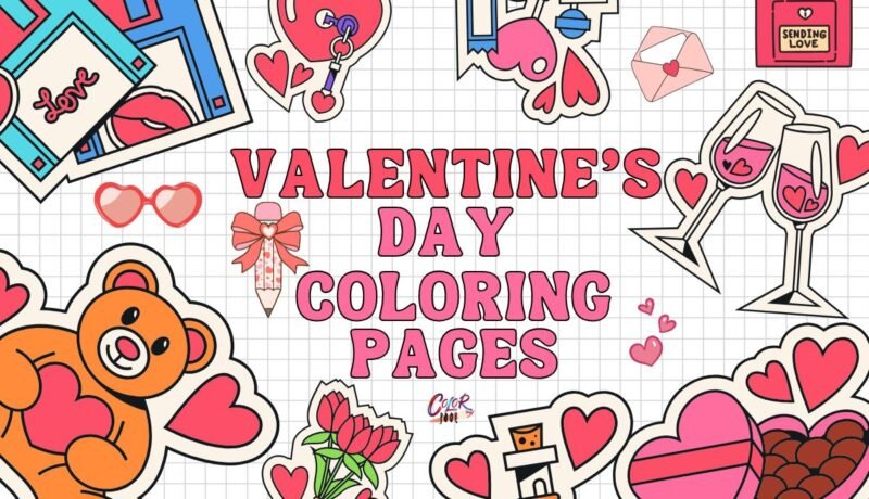 Printables of valentine coloring pages