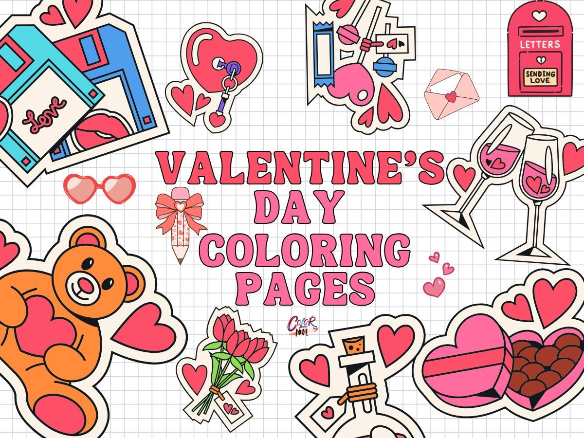 Printables of valentine coloring pages