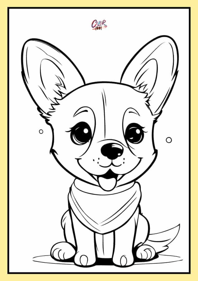 Dog day coloring pages