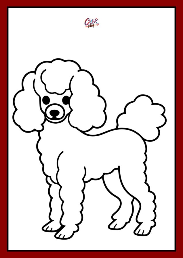 Dog coloring in pages