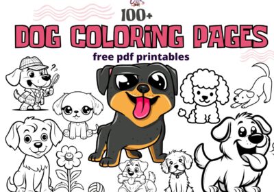free dog coloring pages for kids