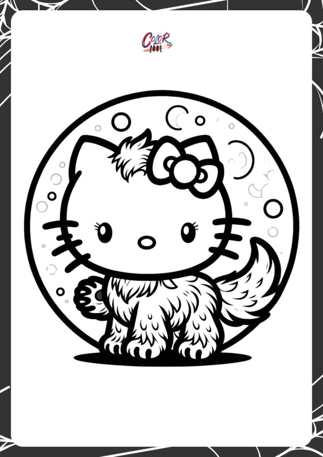 Hello Kitty Werewolf Printables