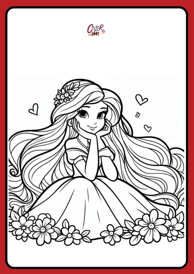 princess belle coloring pages printables