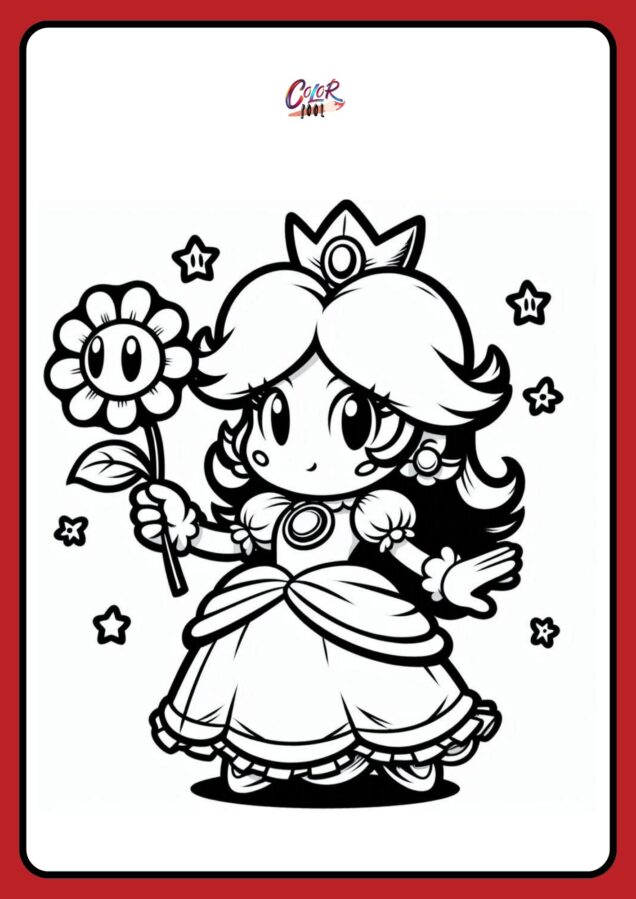 princess daisy coloring pages​