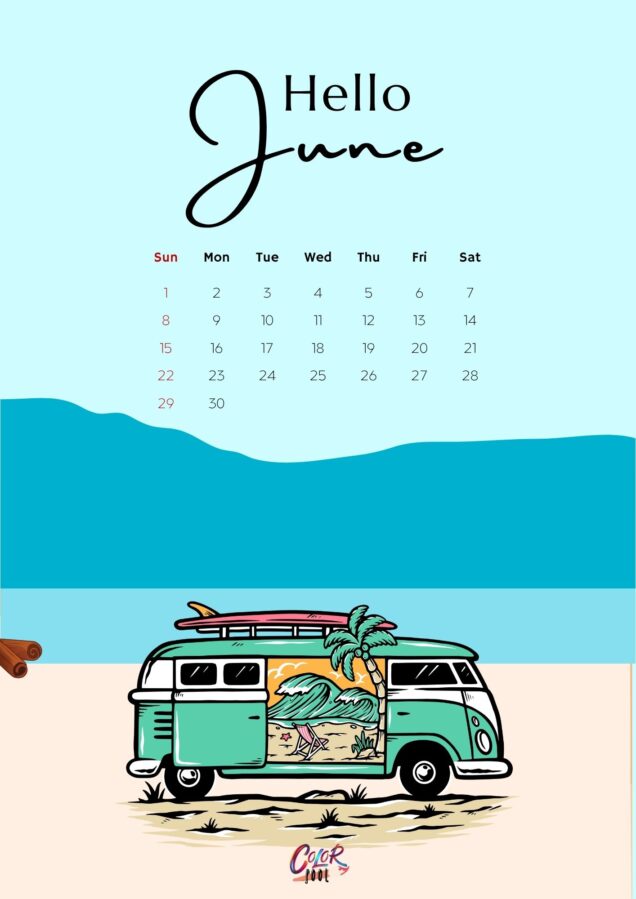Summer Calendar Photo Printables