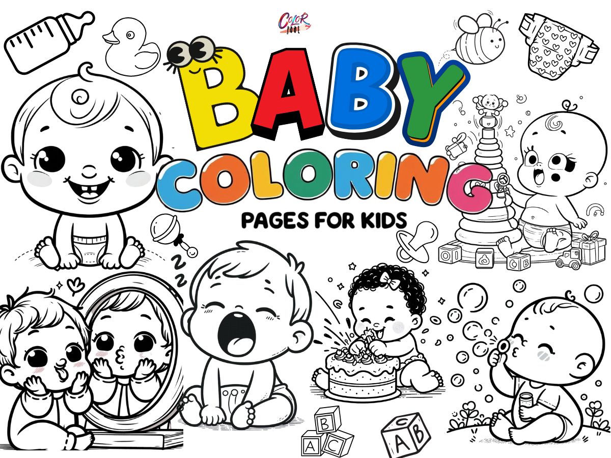 Baby Coloring Pages for kids