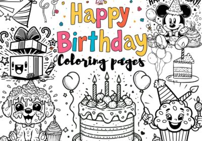 Happy Birthday Coloring Pages Feature Image